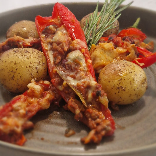 Tex mex met gepofte aardappel van Arno's o go in Beveren